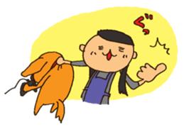 Life with Darling like a lazy dog sticker #7703732