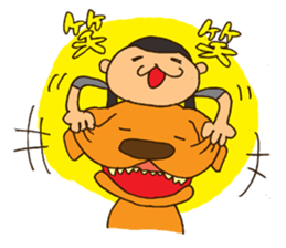 Life with Darling like a lazy dog sticker #7703735