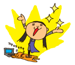 Life with Darling like a lazy dog sticker #7703739