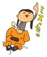 Life with Darling like a lazy dog sticker #7703740