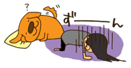 Life with Darling like a lazy dog sticker #7703750