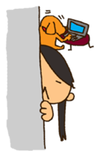 Life with Darling like a lazy dog sticker #7703753