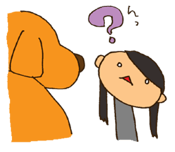 Life with Darling like a lazy dog sticker #7703754