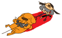 Life with Darling like a lazy dog sticker #7703758