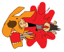 Life with Darling like a lazy dog sticker #7703759