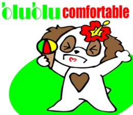 Hawaiian family  4 Aloha feeling English sticker #7703768