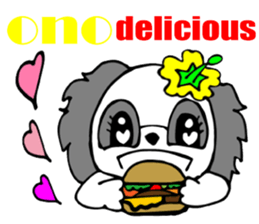 Hawaiian family  4 Aloha feeling English sticker #7703797