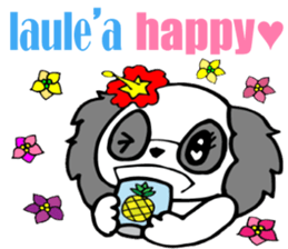 Hawaiian family  4 Aloha feeling English sticker #7703799