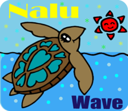 Hawaiian family  4 Aloha feeling English sticker #7703800