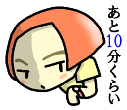 Immediate answer of the red bob hair sticker #7704050