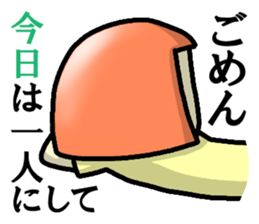 Immediate answer of the red bob hair sticker #7704056