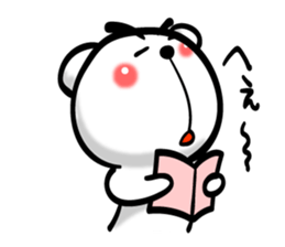 Bear of Eyebrows 02 sticker #7704206