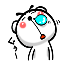 Bear of Eyebrows 02 sticker #7704207