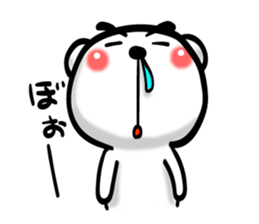 Bear of Eyebrows 02 sticker #7704208