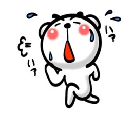 Bear of Eyebrows 02 sticker #7704213