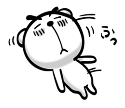 Bear of Eyebrows 02 sticker #7704214