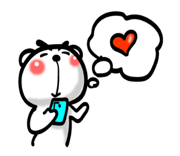 Bear of Eyebrows 02 sticker #7704217