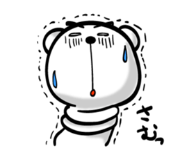 Bear of Eyebrows 02 sticker #7704221