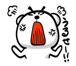 Bear of Eyebrows 02 sticker #7704225