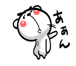 Bear of Eyebrows 02 sticker #7704227