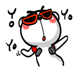 Bear of Eyebrows 02 sticker #7704228