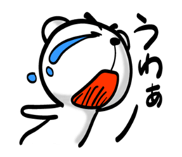 Bear of Eyebrows 02 sticker #7704235