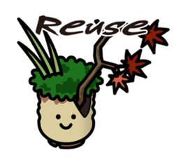 Sticker of the Japanese teacup English sticker #7704775