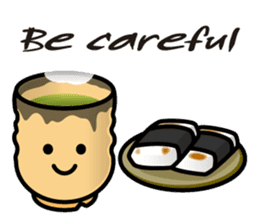 Sticker of the Japanese teacup English sticker #7704779