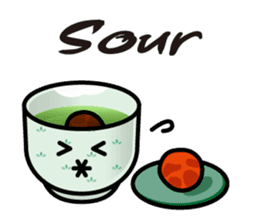 Sticker of the Japanese teacup English sticker #7704788
