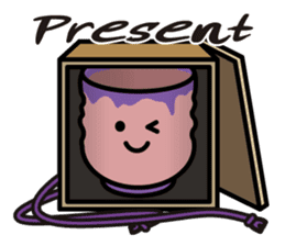 Sticker of the Japanese teacup English sticker #7704803