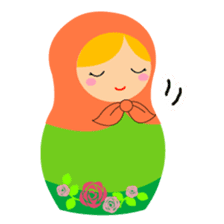 talk with matryoshka doll sticker #7704931
