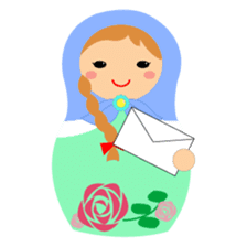 talk with matryoshka doll sticker #7704940