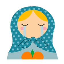 talk with matryoshka doll sticker #7704945