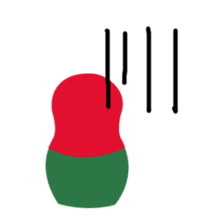 talk with matryoshka doll sticker #7704946