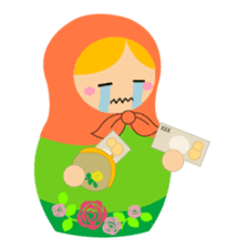 talk with matryoshka doll sticker #7704947