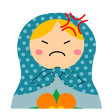 talk with matryoshka doll sticker #7704948