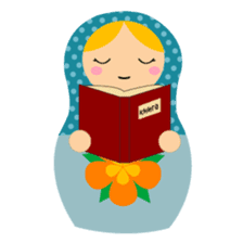 talk with matryoshka doll sticker #7704953