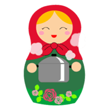 talk with matryoshka doll sticker #7704956