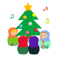 talk with matryoshka doll sticker #7704963