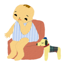 Retro Baby In The Nostalgia Park [ENG] sticker #7705489