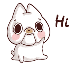 Fondue the French Bulldog sticker #7705564