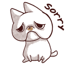 Fondue the French Bulldog sticker #7705587