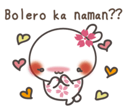 Sakura the rabbit for lovers tagalog sticker #7705845