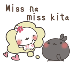 Sakura the rabbit for lovers tagalog sticker #7705853