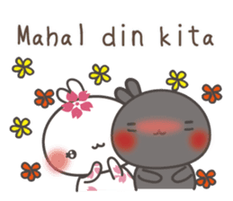 Sakura the rabbit for lovers tagalog sticker #7705856