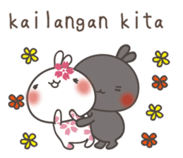 Sakura the rabbit for lovers tagalog sticker #7705858