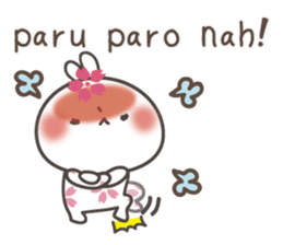 Sakura the rabbit for lovers tagalog sticker #7705862