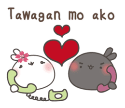 Sakura the rabbit for lovers tagalog sticker #7705866