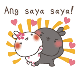 Sakura the rabbit for lovers tagalog sticker #7705872