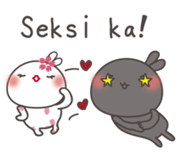 Sakura the rabbit for lovers tagalog sticker #7705874